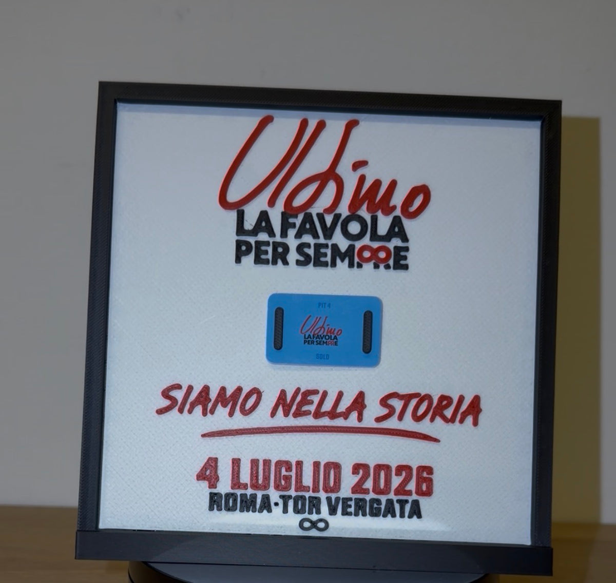 Quadretto portabraccialetto Ultimo “La Favola per Sempre”
