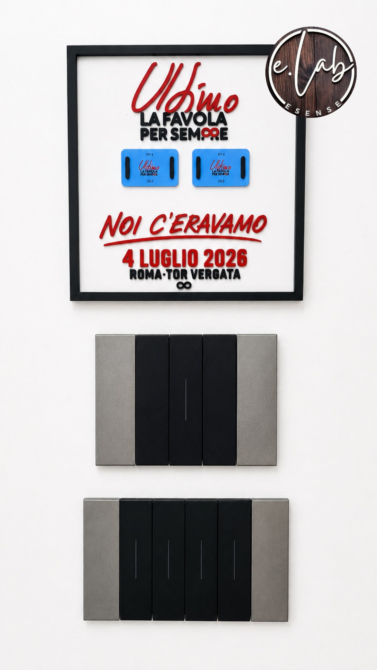 Quadretto portabraccialetto Ultimo “La Favola per Sempre”