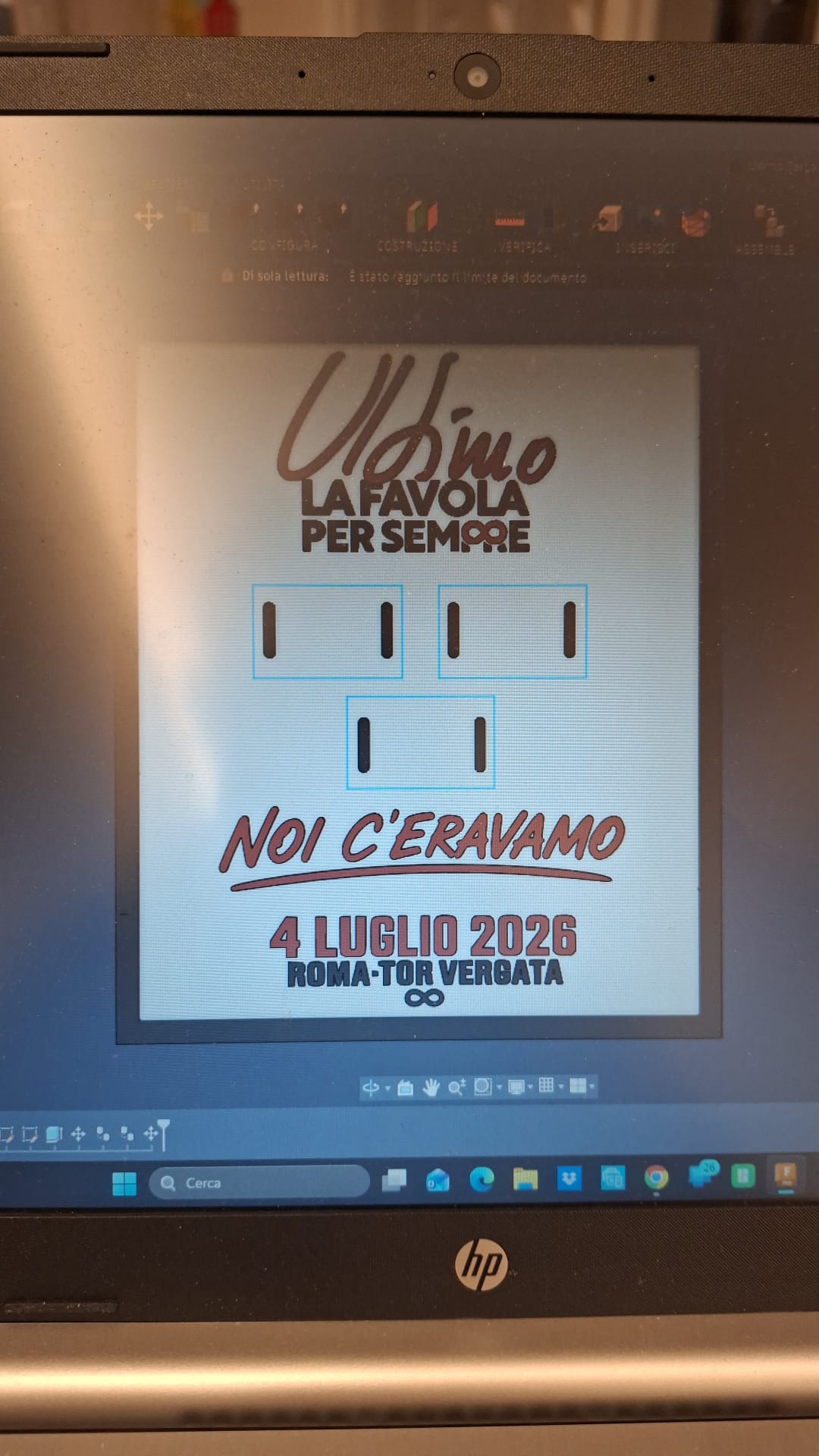 Quadretto portabraccialetto Ultimo “La Favola per Sempre”