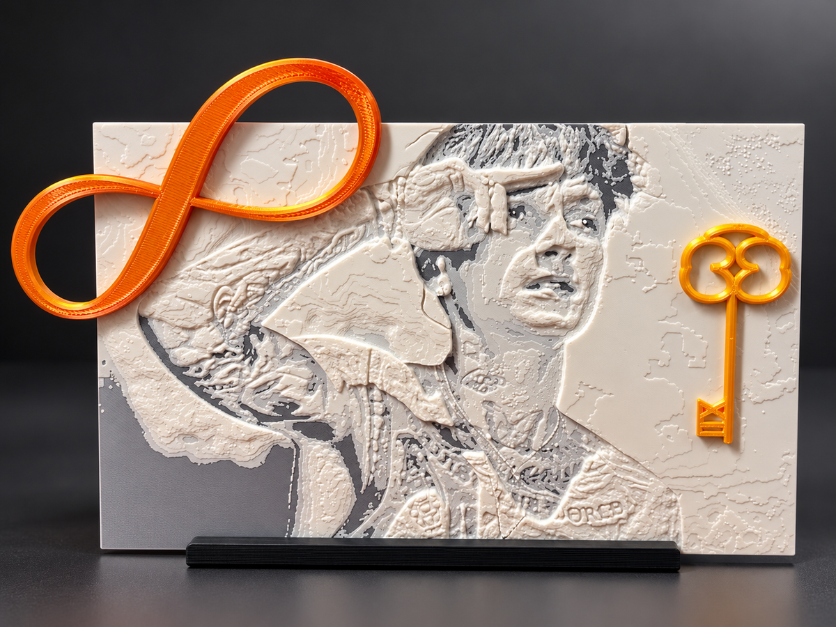 Quadro 3D Ultimo “La Chiave” – 24 × 16,5 cm