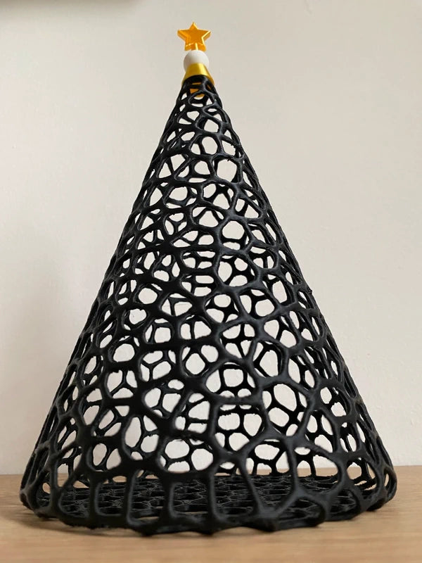 Albero di Natale Voronoi – Nero, circa 23 cm – Foto 2