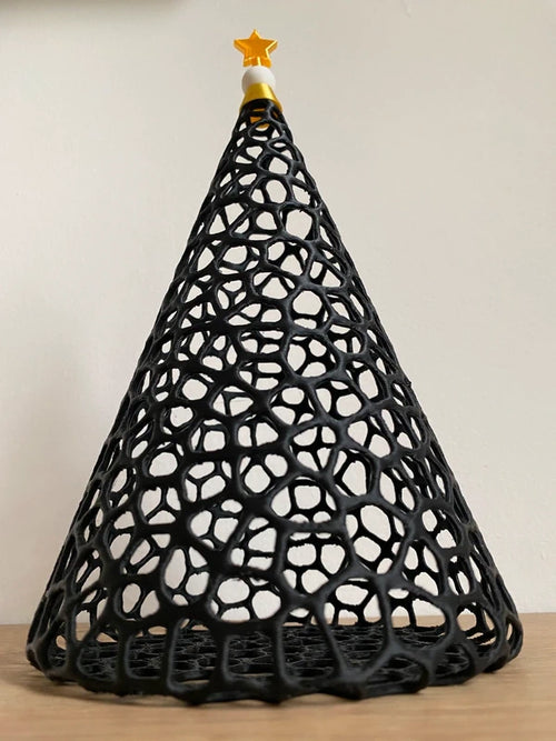 Albero di Natale Voronoi – Nero, circa 23 cm – Foto 2