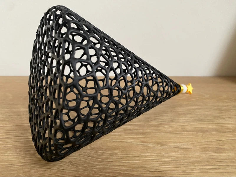 Albero di Natale Voronoi – Nero, circa 23 cm – Foto 3