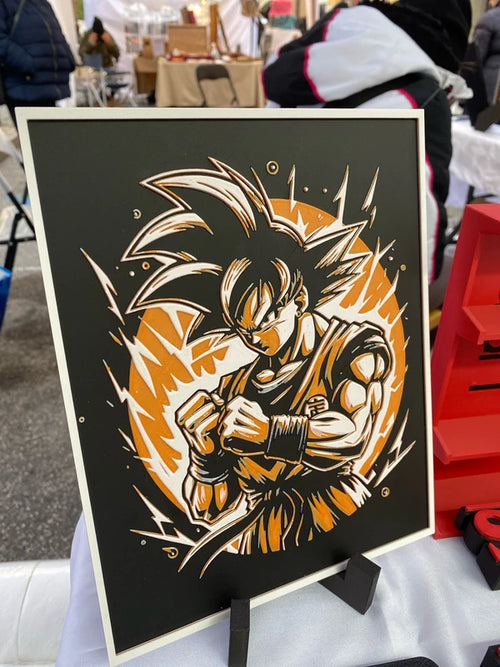 Goku – Quadro HueForge con supporto – Foto 1