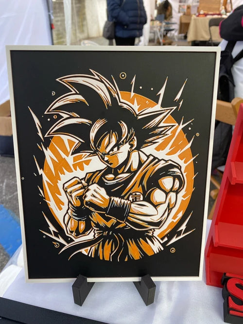 Goku – Quadro HueForge con supporto – Foto 2
