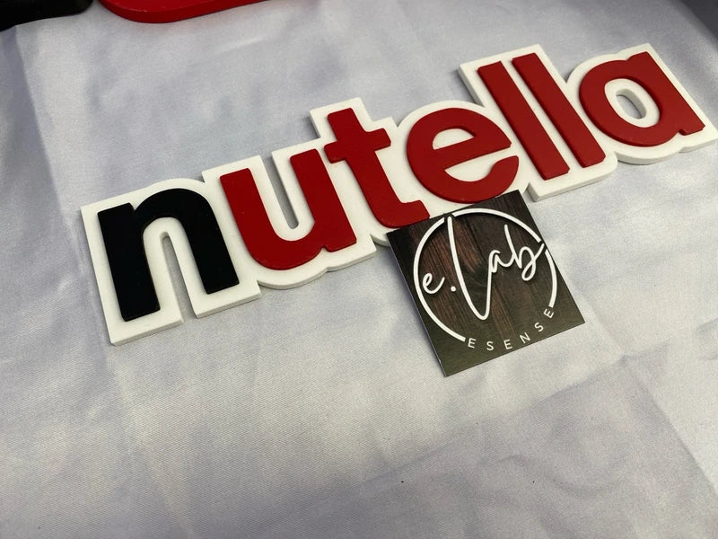 Nutella – Logo decorativo in stampa 3D – Foto 1
