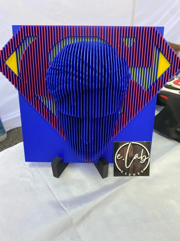 Superman – Cornice decorativa 3D con supporto – Foto 2