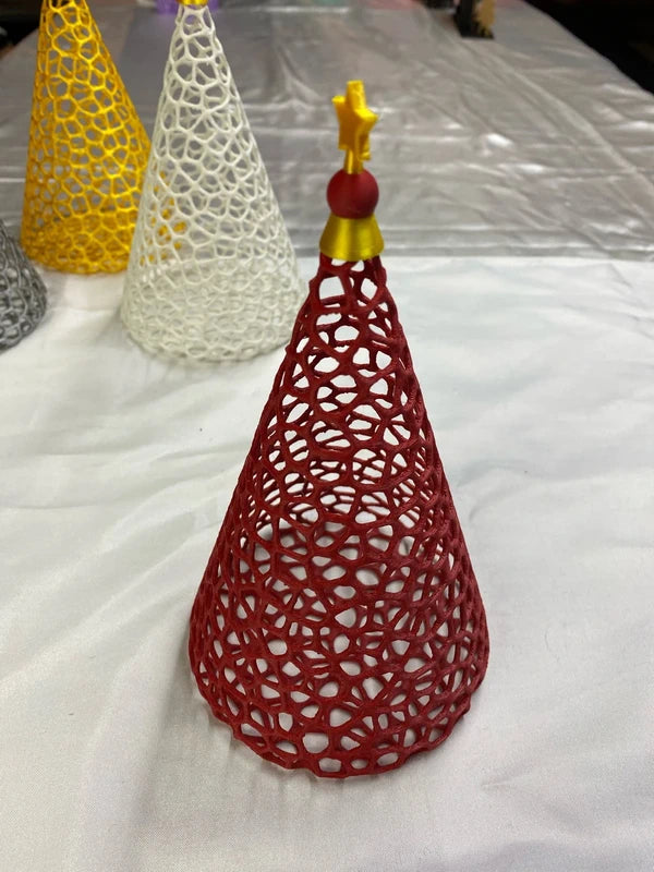 Albero di Natale 14 cm – Rosso – Foto 1