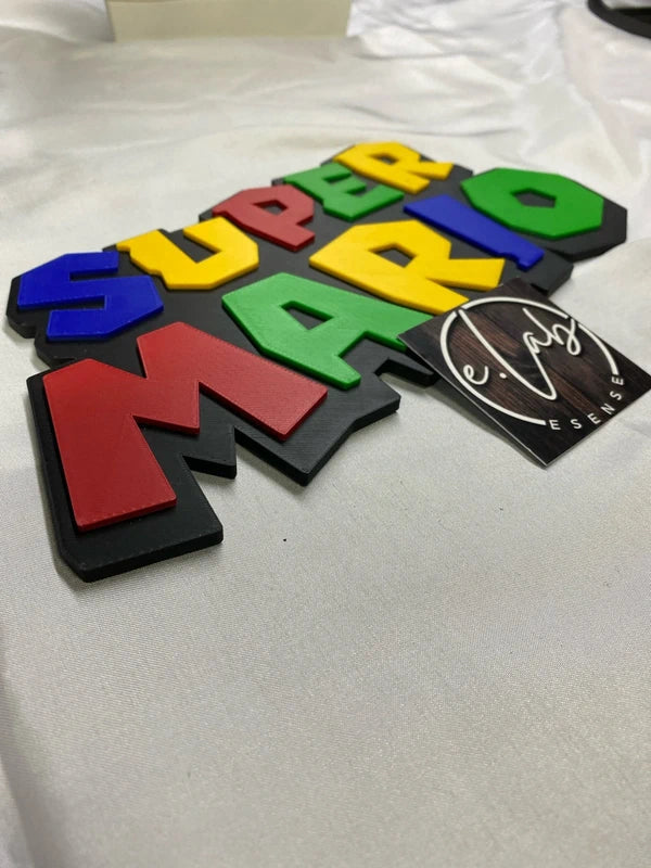 Super Mario – Logo decorativo 3D multicolore – Foto 2