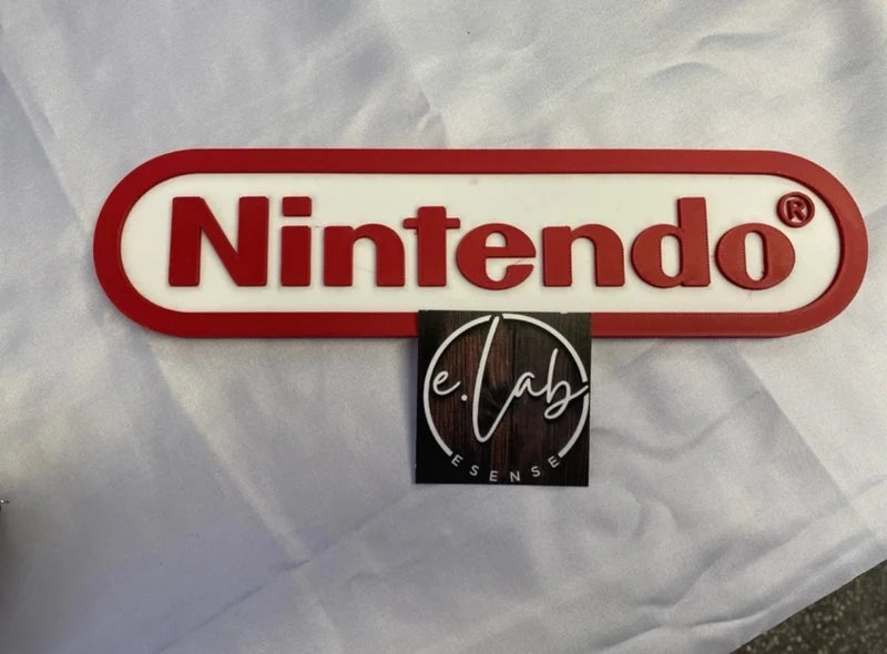 Nintendo – Logo decorativo 3D rosso e bianco – Foto 1