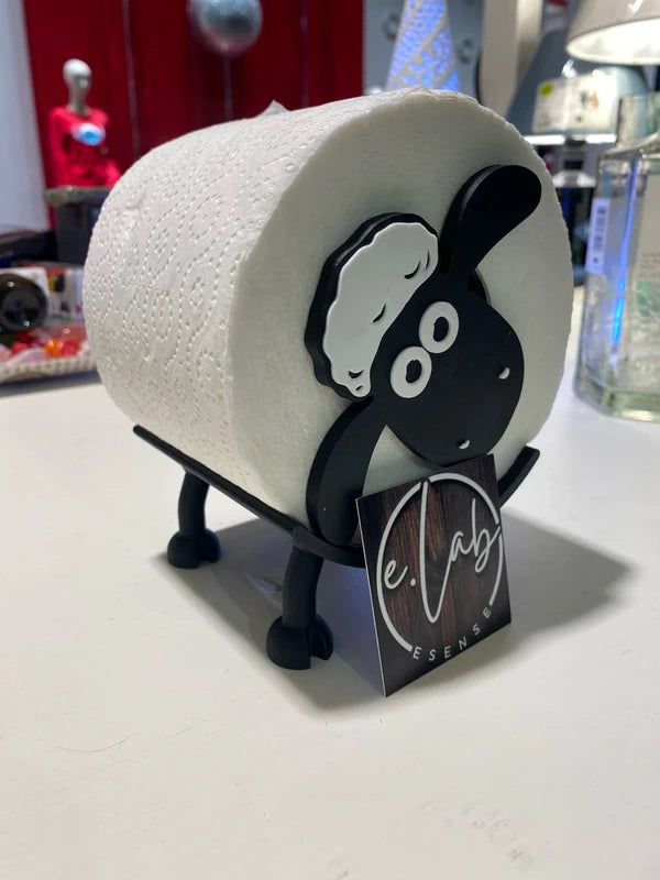 Pecora WC con carta igienica – Decorazione 3D – Foto 2