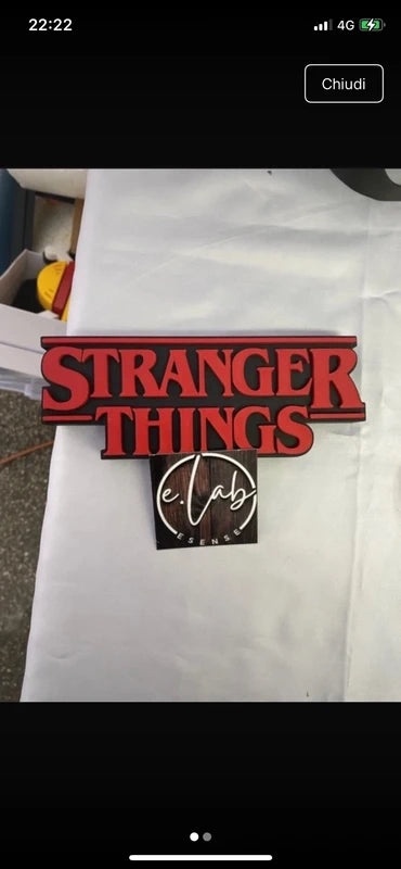 Stranger Things – Logo decorativo 3D piccolo – Foto 1