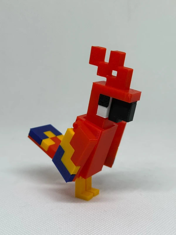 Pappagallo articolato ispirato a Minecraft – Foto 1