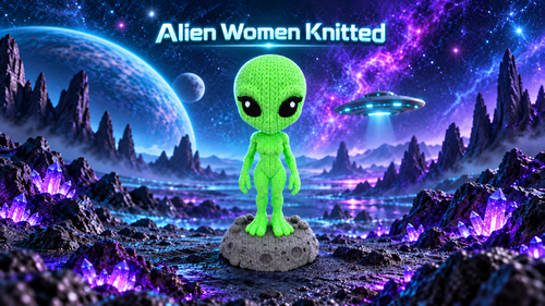 Alien Woman – Aliena – Effetto maglia