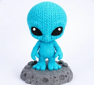 Baby Alien effetto maglia – Ciano