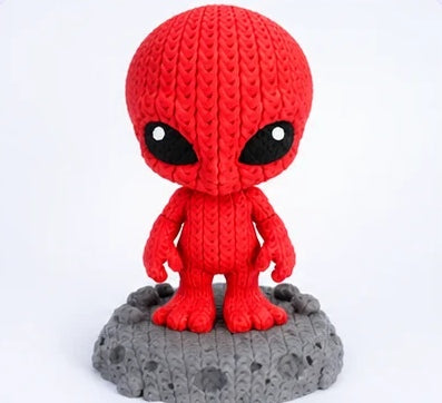 Baby Alien effetto maglia – Rosso