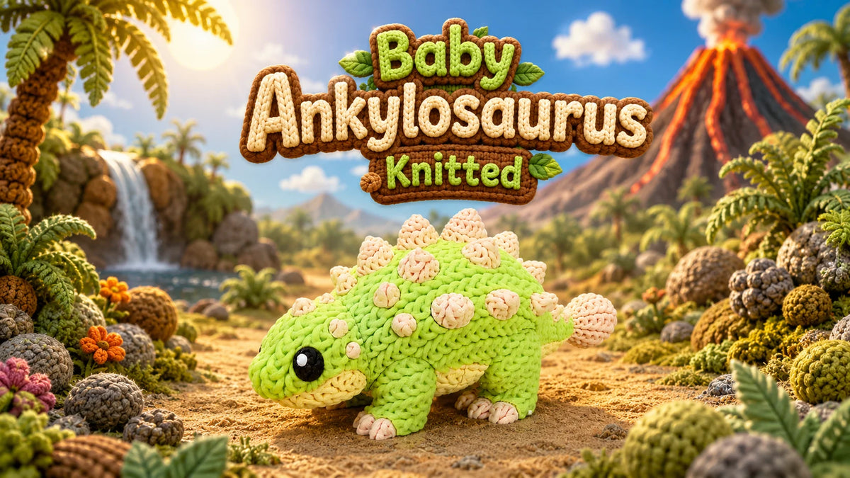 Baby Ankylosaurus – Anchilosauro – Effetto maglia