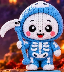Baby Reaper – Piccolo mietitore – Effetto maglia – Cielo
