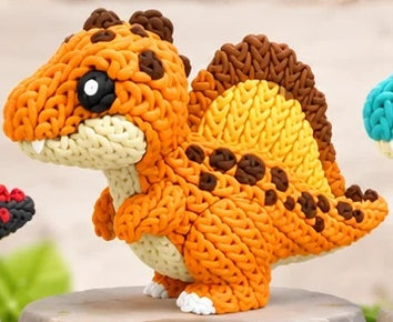 Baby Spinosaurus – Spinosauro – Effetto maglia – Tramonto