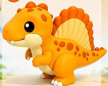 Baby Spinosaurus – Spinosauro – Versione classica – Arancione