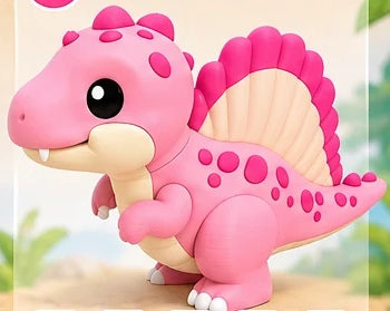 Baby Spinosaurus – Spinosauro – Versione classica – Rosa