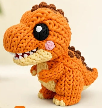 Baby T-Rex – Effetto maglia – Arancione