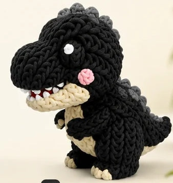 Baby T-Rex – Effetto maglia – Nero