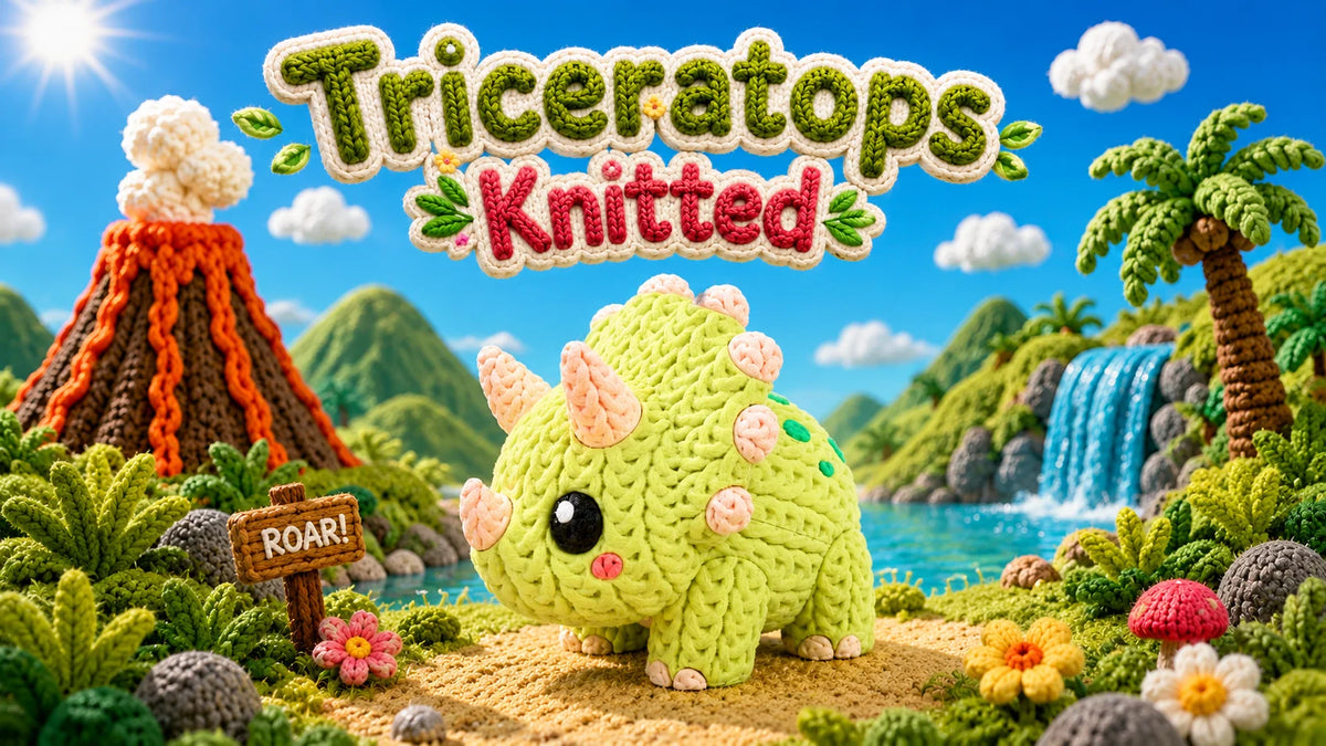Baby Triceratops – Triceratopo – Effetto maglia