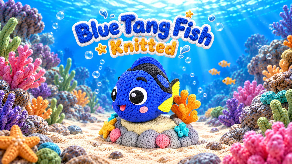 Pesce chirurgo blu – Effetto maglia