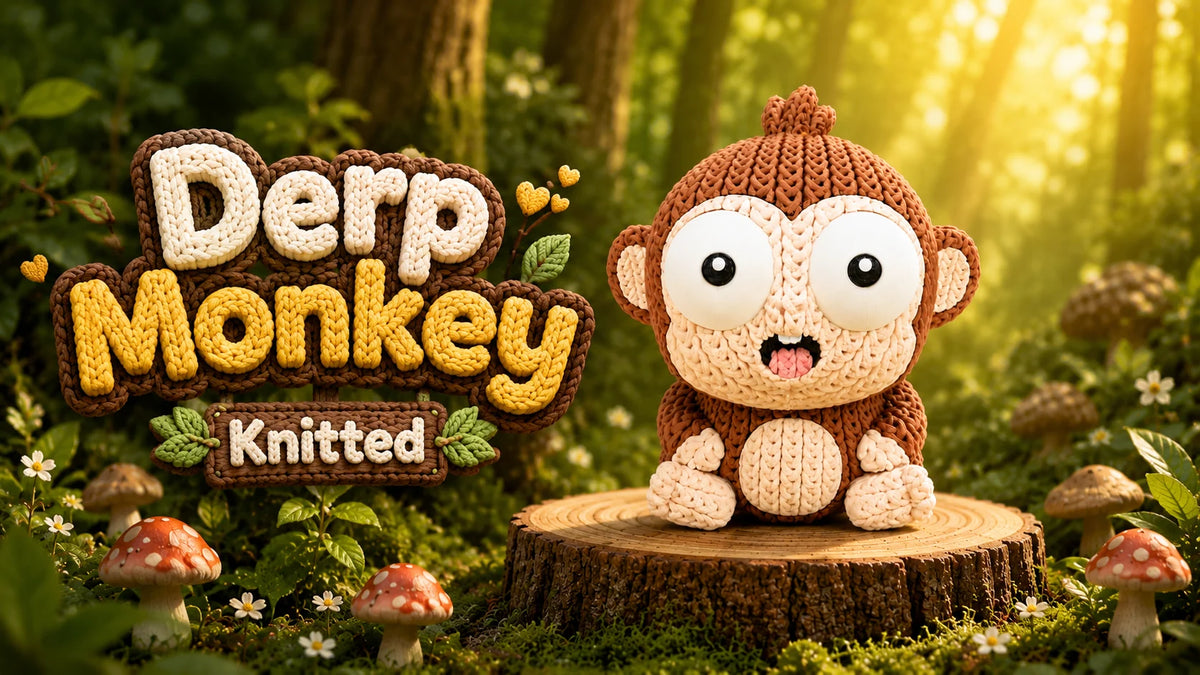 Derp Monkey – Scimmietta – Effetto maglia