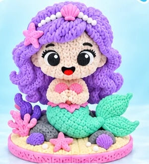 Baby Mermaid – Sirenetta – Effetto maglia – Lavanda