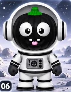 Pumpkinaut – Astronauta zucca – Versione classica – Bianco / Nero